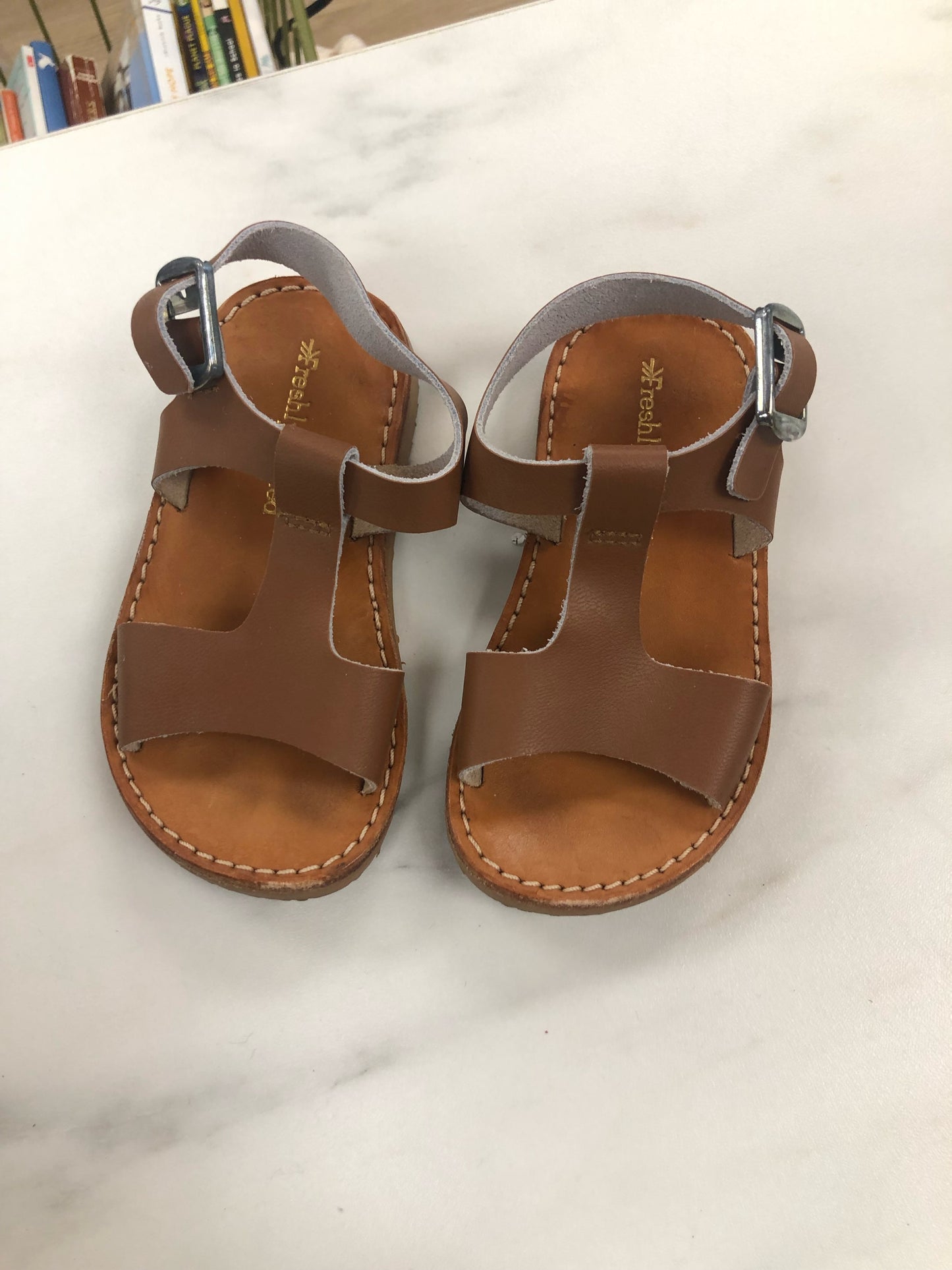 Freshly Picked Child Size 5 tan Leather Shoes/Boots